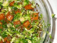 Raw Brussels Sprouts Good Fortune Salad
