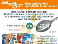 Kellogg’s & General Mills: Drop the BHT From Your Cereal – Like You Do In Other Countries!