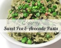Creamy Avocado & Sweet Pea Pasta
