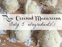 Raw Coconut Macaroons (Only 5 Ingredients!)