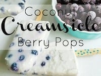 Coconut Creamsicle Berry Pops