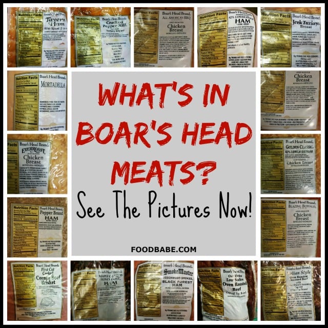WHAT'S IN BOAR'S HEAD MEATS?