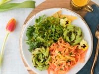 Papaya Salad with Miso Turmeric Dressing
