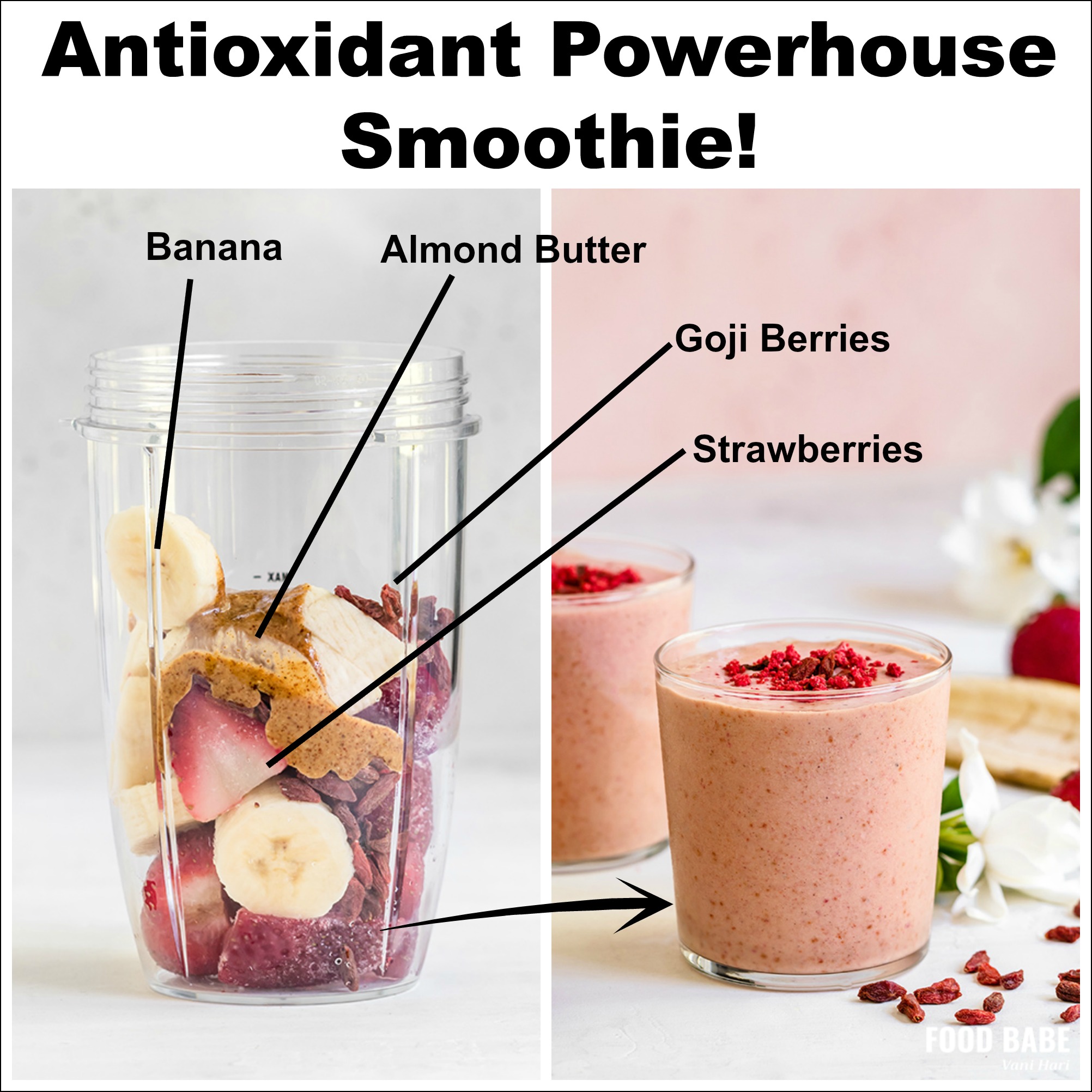 Goji Berry Smoothie - An antioxidant powerhouse!