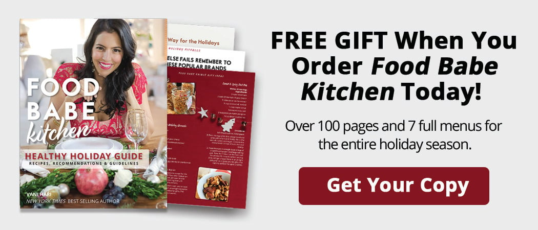 Food Babe Kitchen - Free Healthy Holiday Guide when you order today!