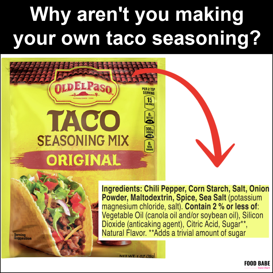 Homemade Taco Seasoning Recipe Replace Packets Full Of Processed Ingredients