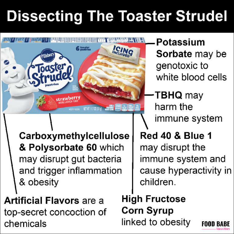 Homemade Toaster Strudels without artificial colors TBHQ or high