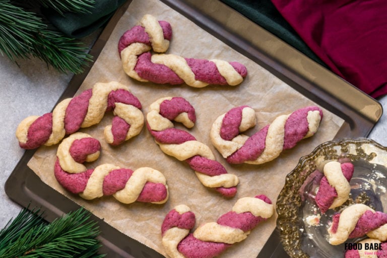 Candy Cane Cookies (Without Artificial Dyes!)